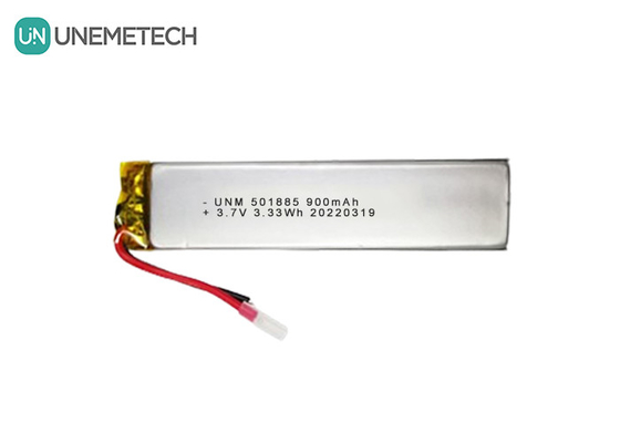3.7V 900mAh Λίπο μπαταρία ορθογώνια μπαταρία πολυμερούς λιθίου 501885 Για μικροσκοπική Cemera