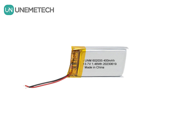 3.7V 400mAh μπαταρία πολυμερούς Li 602035 μπαταρία πολυμερούς ιόντων λιθίου για ηχείο Bluetooth