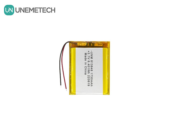 3.7V 1730mAh Μεγάλης χωρητικότητας μπαταρία πολυμερούς ιόντων λιθίου 813848 Για τράπεζα ισχύος