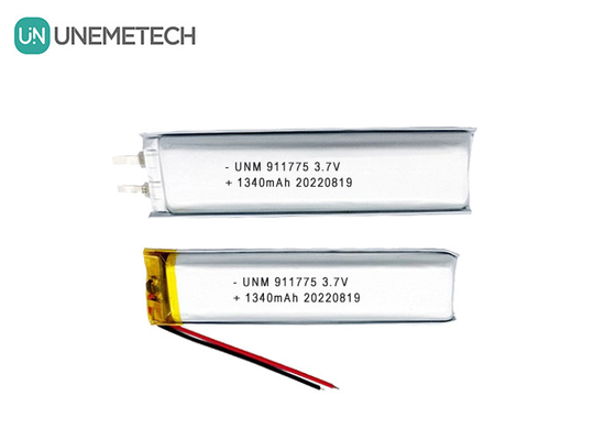 3.7V Lipo επαναφορτιζόμενες μπαταρίες 1340mAh μπαταρία πολυμερούς λιθίου 911775 για Smart Pen