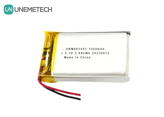 OEM ODM Προσαρμοσμένη 3.7V 1050mAh μπαταρία πολυμερούς ιόντων λιθίου 982441 για έξυπνο κουδούνι