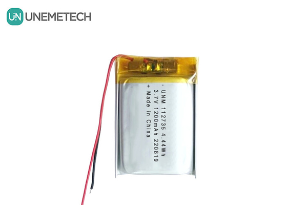 3.7V 1200mAh επαναφορτιζόμενη ευέλικτη μπαταρία LiPo 112735 για ηλεκτρονικά tablet