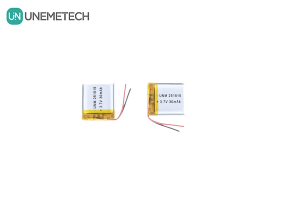 3.7V 30mAh 251515 Μικρή ελαφριά μπαταρία Lipo για μικρό ηλεκτρονικό θερμόμετρο