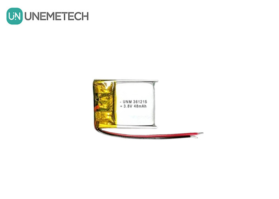 3.8V 48mAh Μεγάλη μπαταρία πολυμερούς λιθίου μικρής τάσης 361215 για συσκευές RFID