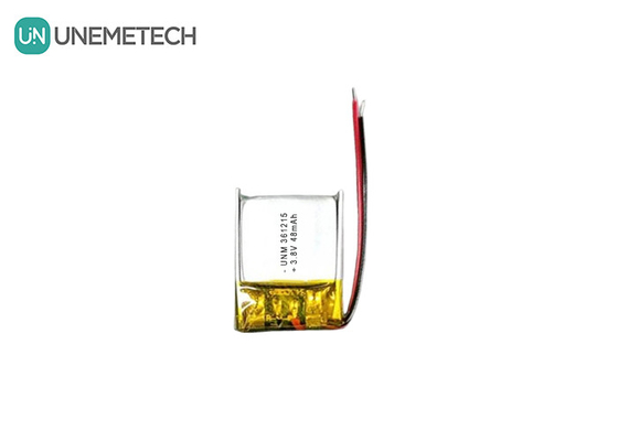 3.8V 48mAh Μεγάλη μπαταρία πολυμερούς λιθίου μικρής τάσης 361215 για συσκευές RFID