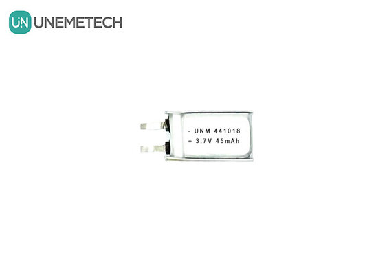 3.7V 45mAh Μικρή χαμηλού βάρους μπαταρία πολυμερούς λιθίου 441018 για έξυπνα γυαλιά