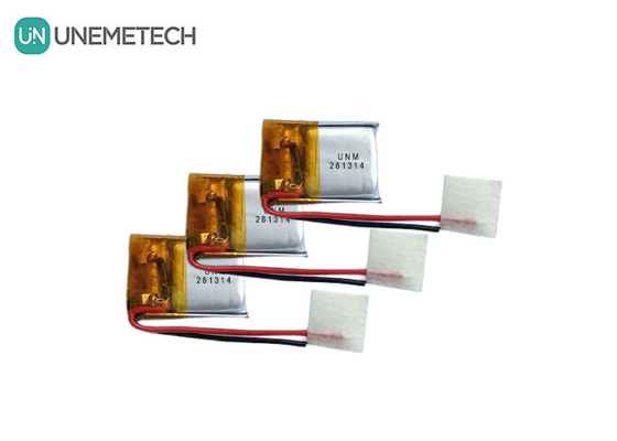 3.7V 25mAh 281314 Μικρή λεπτή μικροαναφορτιζόμενη μπαταρία Lipo για φώτα κλειδαριού