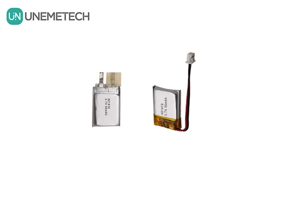 3.7V 50mAh Μικρή μπαταρία πολυμερούς λιθίου 401419 για μικρές ηλεκτρονικές συσκευές