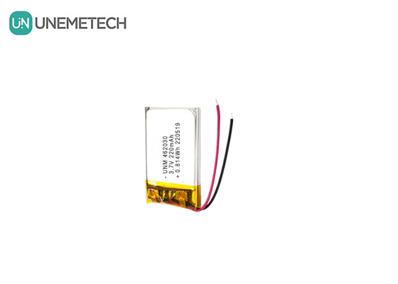 3.7V 220mAh 462030 Πιστοποιητικό επαναφορτιζόμενη μπαταρία πολυμερούς λιθίου για φώτα LED