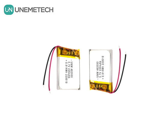 3.7V 220mAh 462030 Πιστοποιητικό επαναφορτιζόμενη μπαταρία πολυμερούς λιθίου για φώτα LED