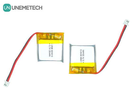 3.7V 25mAh 401013 επαναφορτιζόμενη εξαιρετικά λεπτή λεπτή μπαταρία πολυμερούς λιθίου για έξυπνα γυαλιά