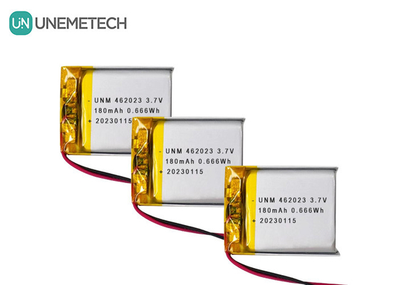 3.7V 180mAh μπαταρία ιόντων λιθάνθρακα 462023 Lipo επαναφορτιζόμενη μπαταρία για ηλεκτρονικά παιχνίδια