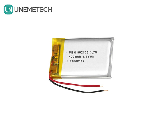 Συσκευή μπαταρίας Li Polymer 502535 400mAh 3.7V για ηλεκτρονικές συσκευές