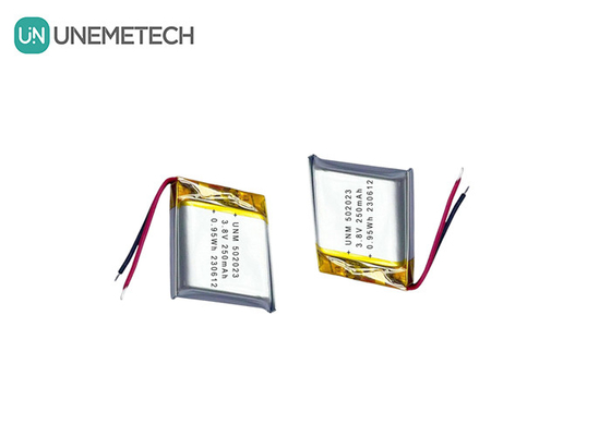 3.8V 250mAh 502023 Ηλεκτρική μπαταρία πολυμερούς λιθίου υψηλής τάσης για εντοπιστή εντοπισμού