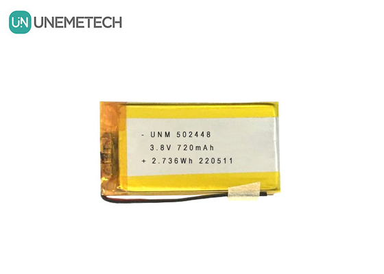 3.8V 720mAh LiPo μπαταρία υψηλής τάσης LiHV 502448 για ακουστικά Bluetooth