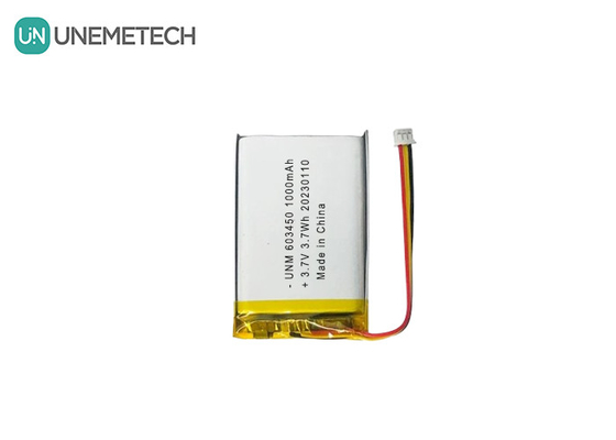 3.7V 1000mAh 603450 επαναφορτιζόμενη μπαταρία Lipo υψηλής χωρητικότητας για RC αυτοκίνητα