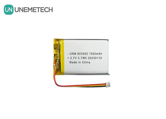 3.7V 1000mAh 603450 επαναφορτιζόμενη μπαταρία Lipo υψηλής χωρητικότητας για RC αυτοκίνητα