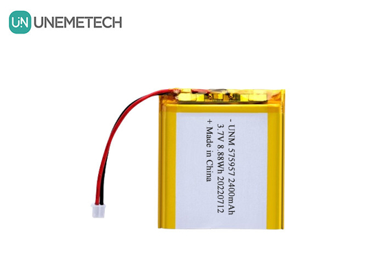 3.7V 2400mAh επαναφορτιζόμενη μπαταρία πολυμερούς ιόντων λιθίου 575957 για ηλεκτρονικές ζυγίδες