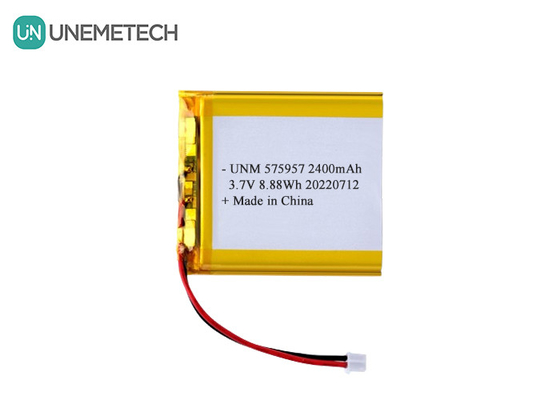 3.7V 2400mAh επαναφορτιζόμενη μπαταρία πολυμερούς ιόντων λιθίου 575957 για ηλεκτρονικές ζυγίδες