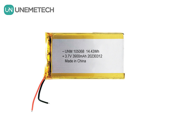 3900mAh Λιπολυμερή μπαταρία υψηλής χωρητικότητας 105068 3.7V