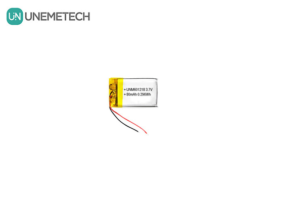 601218 3,7V 80mAh Αναφορτώσιμη Μικρή μπαταρία πολυμερούς λιθίου για έξυπνα γυαλιά