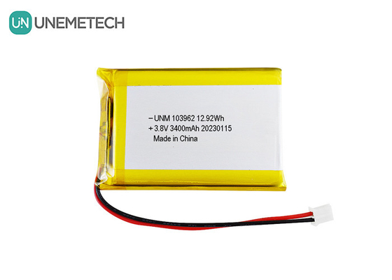 Υψηλής τάσης μπαταρία Lipo 103962 3.8V 3400mAh μπαταρίες LiHV για ψηφιακή κάμερα