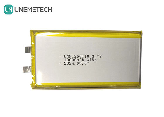3.7V 10000mAh επαναφορτιζόμενη μπαταρία πολυμερούς λιθίου μεγάλης χωρητικότητας 1260110 για ταμπλέτες