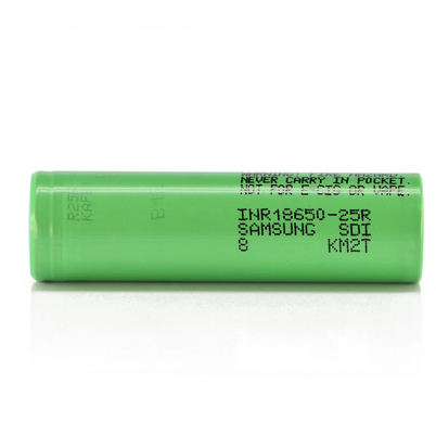 Samsung 25R 18650 2500mAh 20A μπαταρία 3.6V κυλινδρική κυψέλη ιόντων λιθίου INR18650-25R