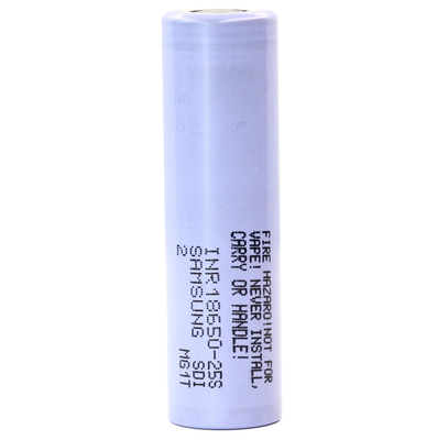 Samsung 25S 18650 2500mAh 20A μπαταρία 3.6V κυλινδρική κυψέλη ιόντων λιθίου INR18650-25S