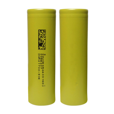 5000mAh 21700 επαναφορτιζόμενη μπαταρία ιόντων λιθίου INR21700-50E για οικιακές συσκευές