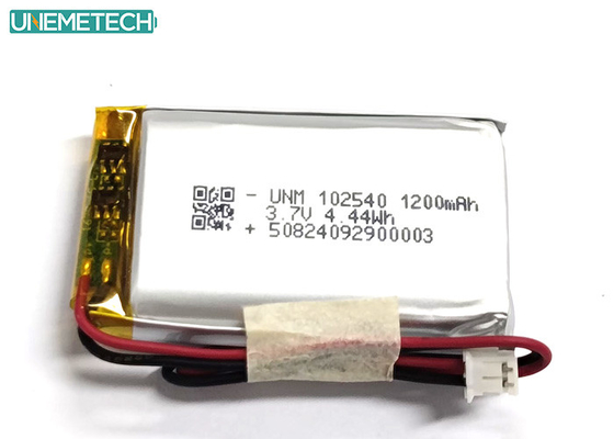 1200mAh 2C ταχεία φόρτιση μπαταρία πολυμερούς λιθίου 3.7V 102540 Για ιατρικό προϊόν