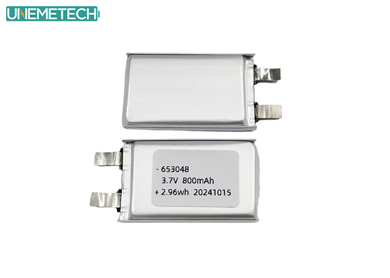 20C Υψηλός ρυθμός εκφόρτισης 3.7V 800mah Λίπο μπαταρία 653048 για RC αεροπλάνο