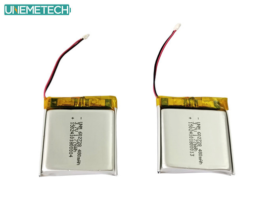 3.7V 480mAh 602728 επαναφορτιζόμενη μπαταρία πολυμερούς ιόντων λιθίου για μίνι καταγραφέα