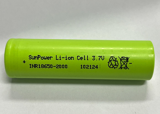 SunPower 18650 2000mAh 20A επαναφορτιζόμενη μπαταρία ιόντων λιθίου 3.7V μπαταρίες ιόντων λιθίου για ηλεκτρικό εργαλείο