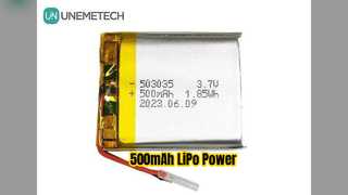 Μπαταρία 500mAh LiPo 3,7V Φορητή ισχύς ηλεκτρονικών